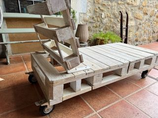 Tumbona de jardín de madera