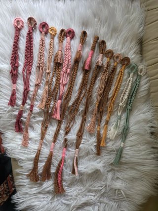 14 fioriera mini Boho macetas colgantes macramé