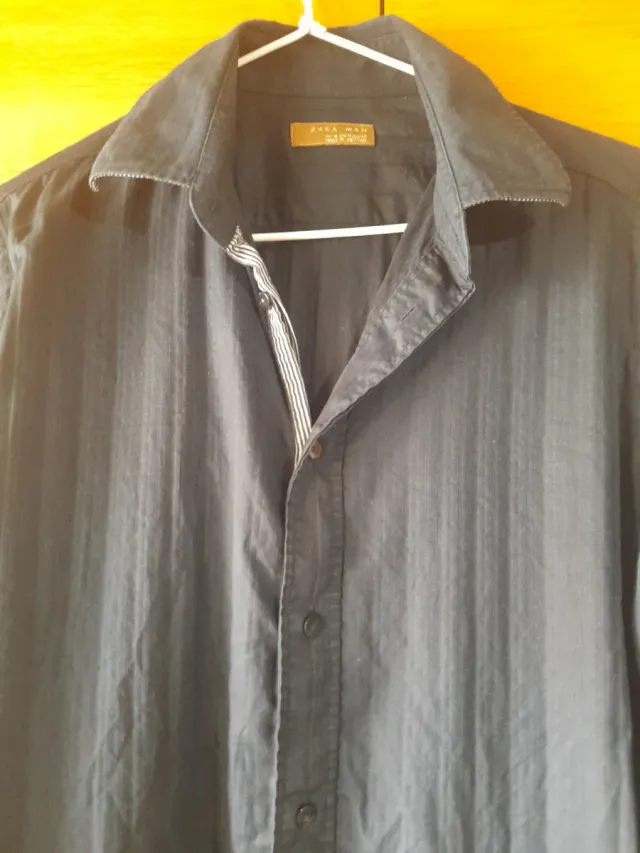 Camisa Negra Talla M Juvenil Fiesta