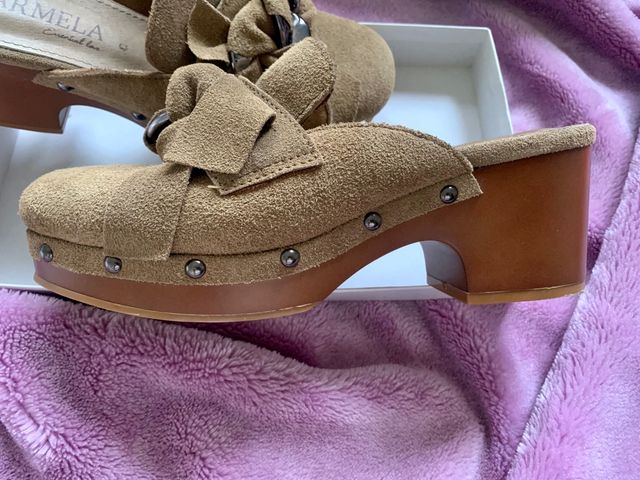 Zoccoli Carmela Beige/Marroni Taglia 38