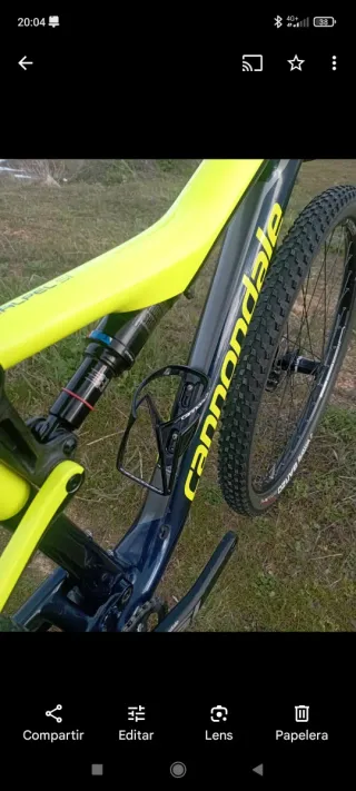 Bicicleta Montaña Cannondale cabono