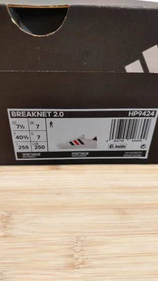 Scarpe Adidas Breaknet 2.0 Bianco Blu Rosso