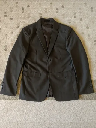 Traje de 3 piezas gris Talla M