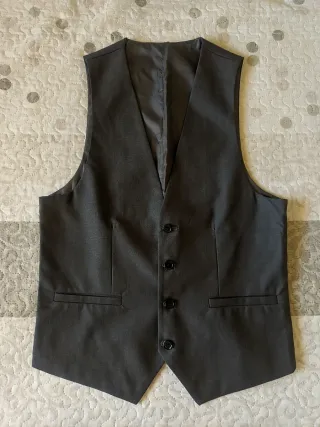 Traje de 3 piezas gris Talla M