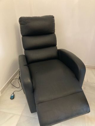 Sofá Reclinable Eléctrico Negro