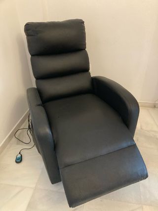 Sofá Reclinable Eléctrico Negro