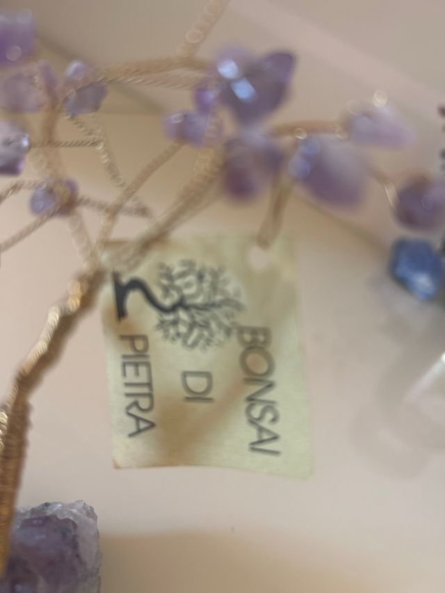 Albero bonsai ametista fatto a mano