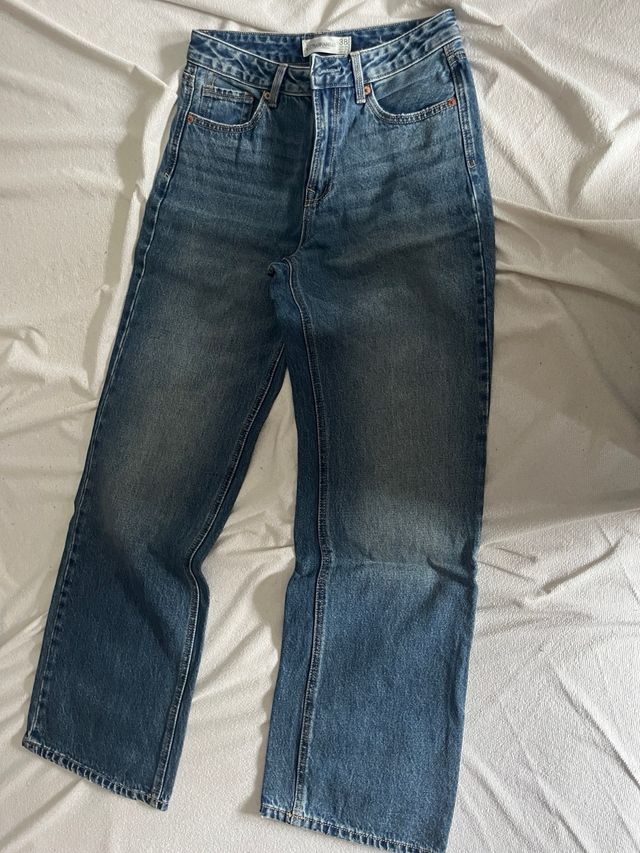 Lote Vaqueros y Cargo Bershka Beige Talla M