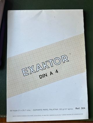 Papel Milimetrado Exaktor DIN A4