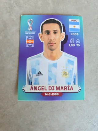 Carta Mundial 2022 Ángel Di María ARG