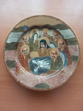 Plato de porcelana Satsuma