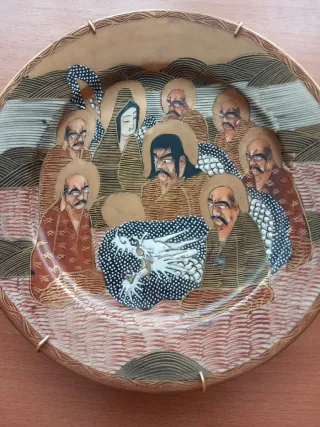 Plato de porcelana Satsuma