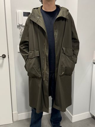 Abrigo Parka larga nueva de hombre de Zara