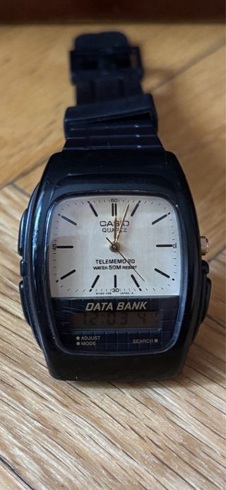 RELOJ CASIO DATA BANK 344-AB-30W ANALOGICO/DIGITAL