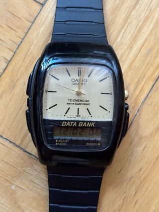RELOJ CASIO DATA BANK 344-AB-30W ANALOGICO/DIGITAL