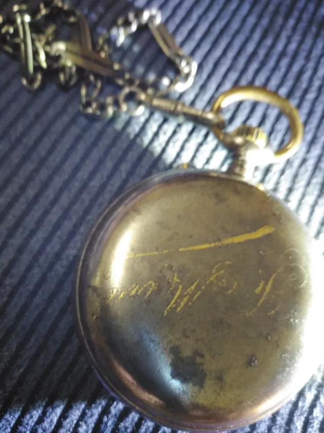 Reloj de bolsillo Longines antiguo plata