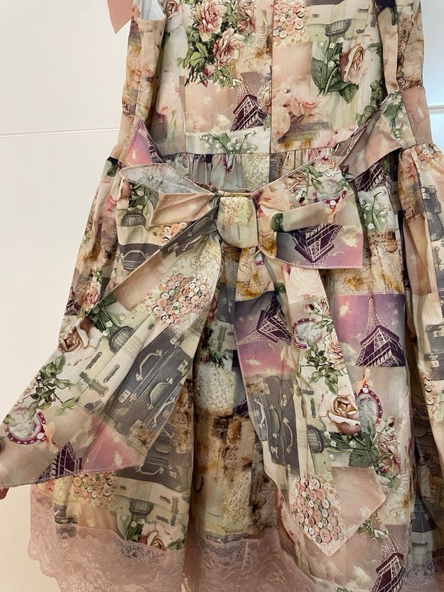 Vestido con estampado niña