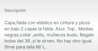 Disfraz Hechicera Moderna Talla Única