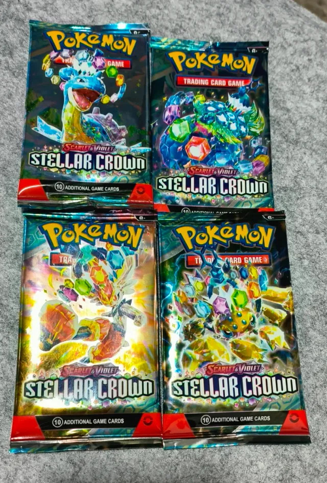 4 Paquetes Pokémon Scarlet & Violet Stellar
