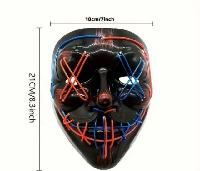 Máscara LED Halloween