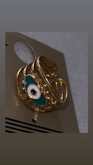 Anillo Ojo Turco Dorado