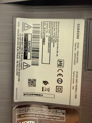 Televisor Samsung 43 Negro