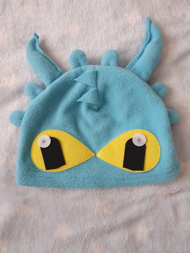 Capa Dragón Azul 4-5 años + máscara + gorro