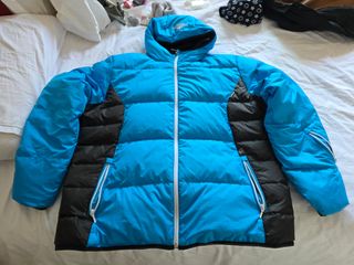 Plumífero Wezde Azul Claro y Negro Talla XXL