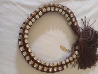 Girocollo treccia con strass