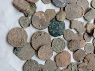 Lote de monedas antiguas