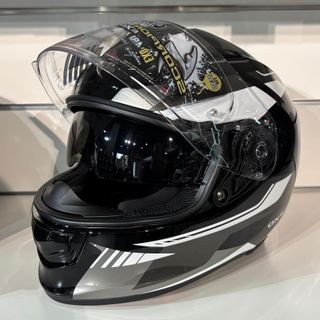 Casco Scorpion EXO-491 Abilis Negro Blanco.
