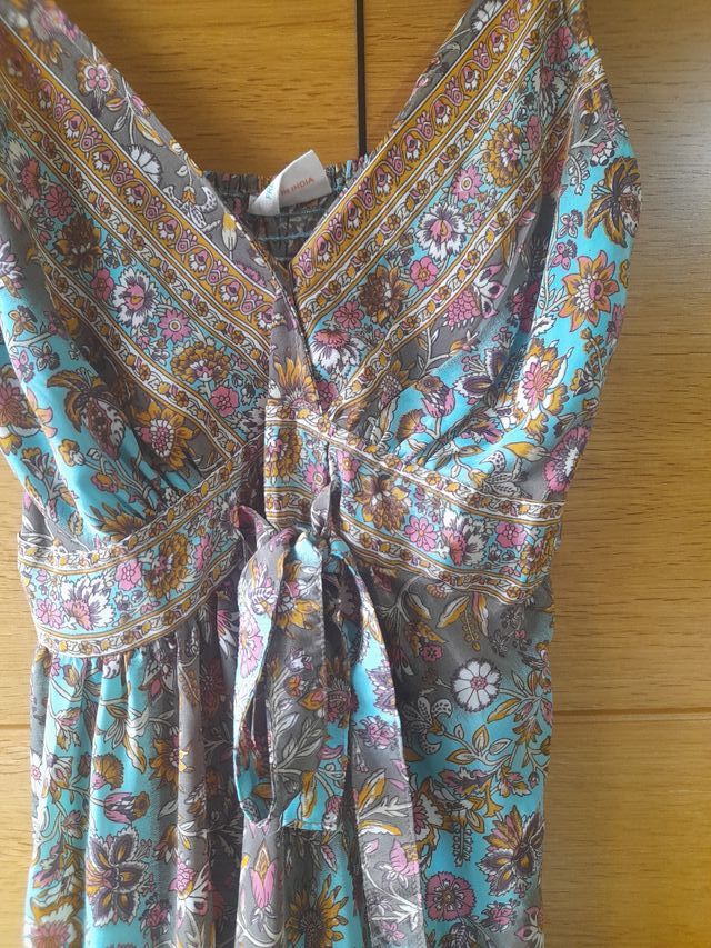 Vestido seda estampado talla única