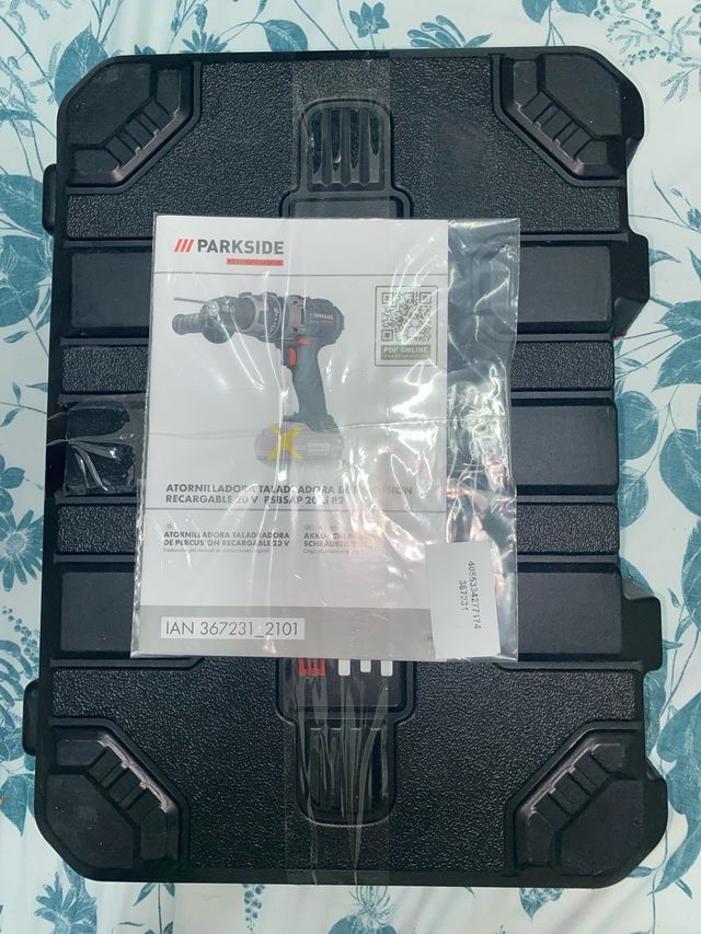 Caja Parkside Atornilladora Taladradora