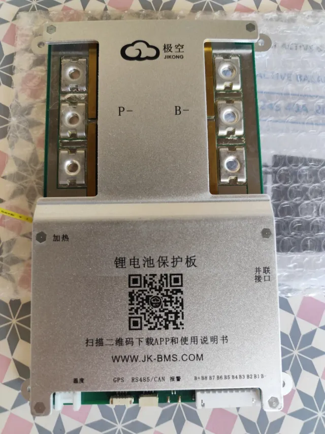 Jkbms B2A8S30PHC, victron, lifepo4, solar, camping