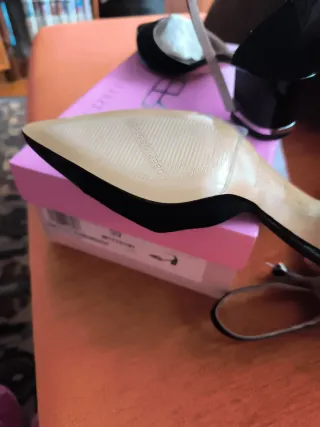 Zapatos Roberto Botella Negros Tacón Ancho