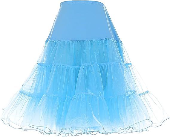 Vestido de Quinceañera Azul + cancan.