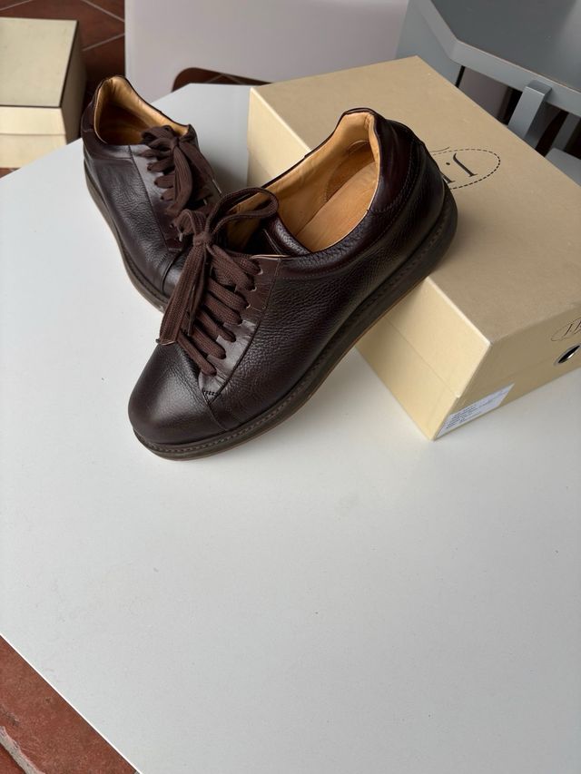 Scarpe uomo marroni in pelle n. 41