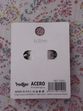 Pendientes Aro Acero Inoxidable 35mm