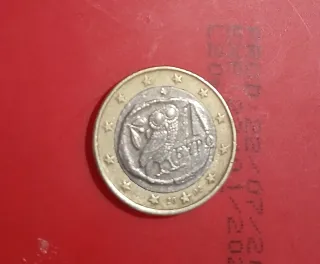 1€ Rare Owl Greece 2003 monete