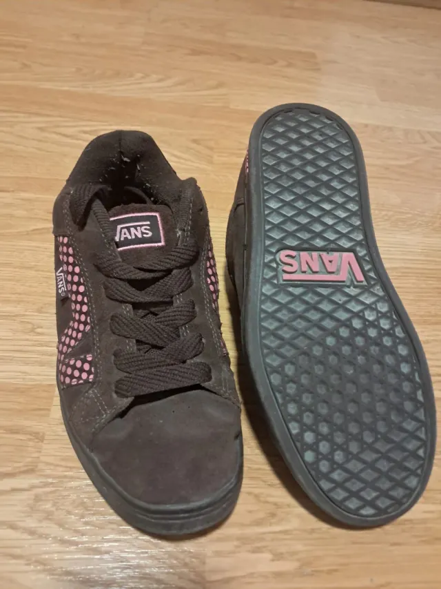 Zapatillas Vans Marrones y Rosas Talla 39