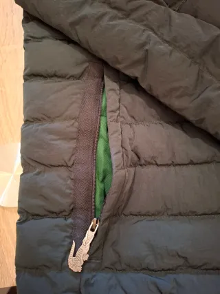 Chaqueta verde con capucha Lacoste