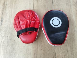 2 PAOS Boxeo - Manoplas en curva - Rojo/Negro