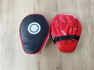 2 PAOS Boxeo - Manoplas en curva - Rojo/Negro