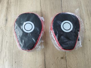 2 PAOS Boxeo - Manoplas en curva - Rojo/Negro