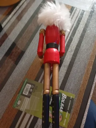 Muñeco Cascanueces Soldado Tamborilero Madera