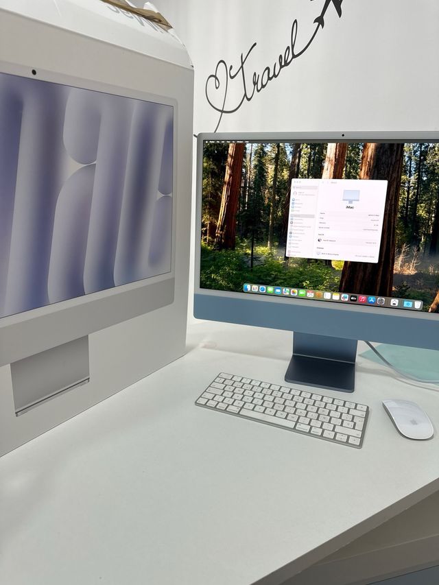 iMac M1 2021 8GB 512GB Blu con scatola