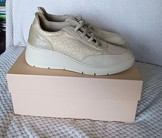 Scarpe donna beige/oro