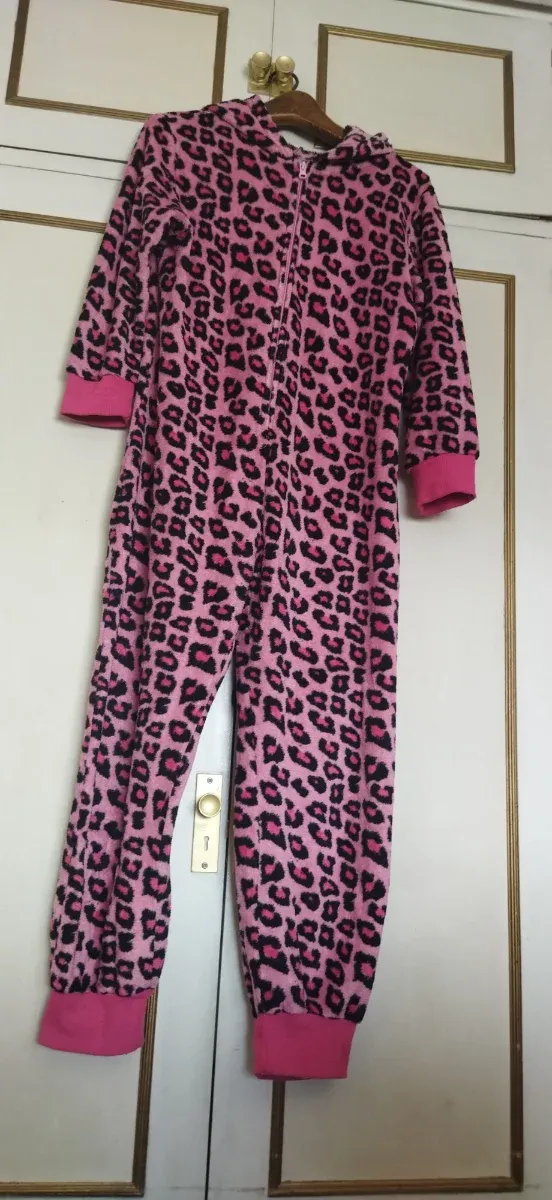 Pijama Entero Animal Print Rosa