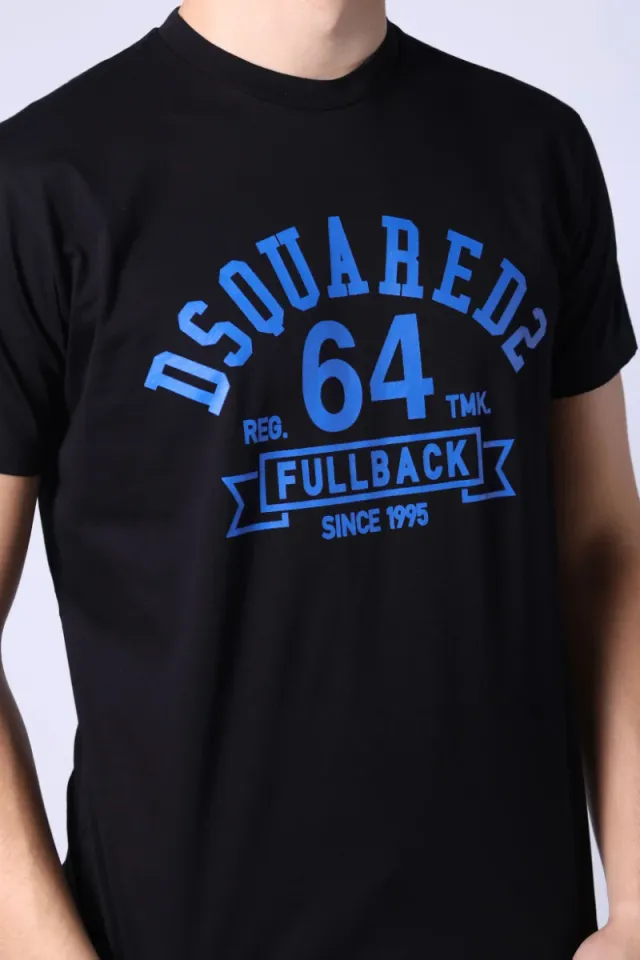 Camiseta DSQUARED2 64 Fullback Negra Azul