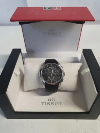 Reloj Tissot Cronógrafo Negro y Plateado